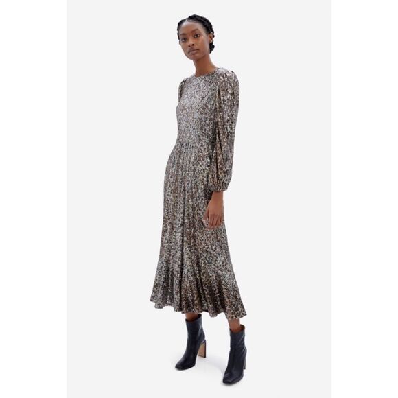 Jonathan Simkhai Emmy Gold Sequined Cocktail midi Dress XS - Picture 2 of 11